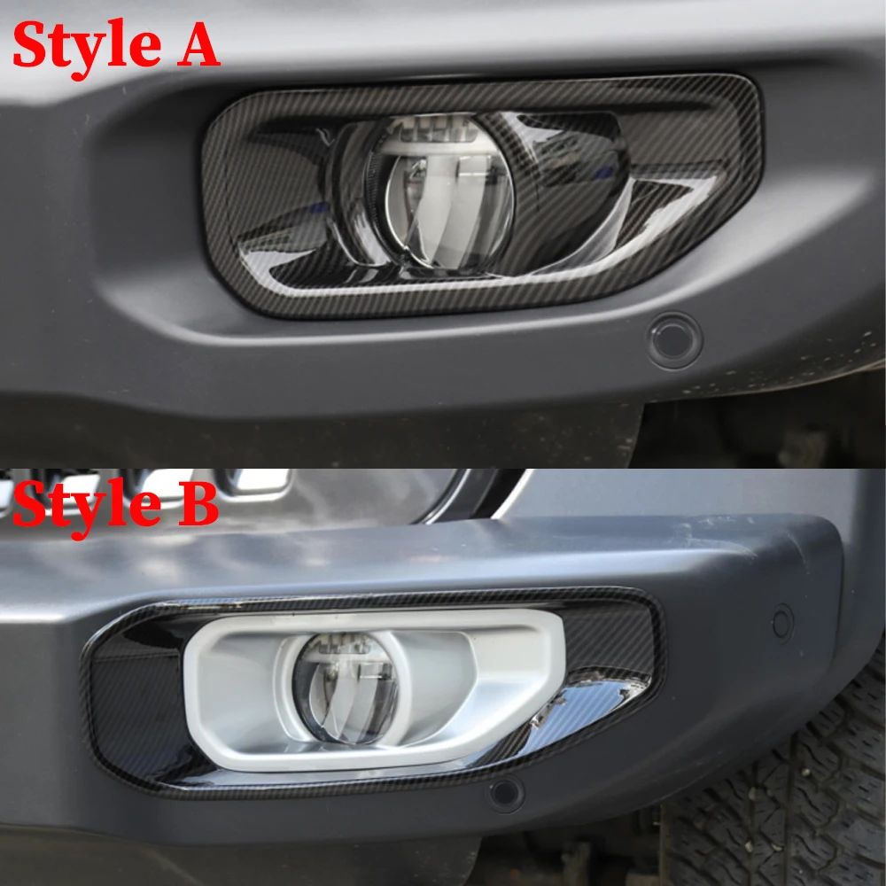 Car Upgrade For Jeep Wrangler JL Gladiator JT Sahara 2018-2025 Front Fog Light Decor Cover Trim Stickers Exterior Accessories view 5