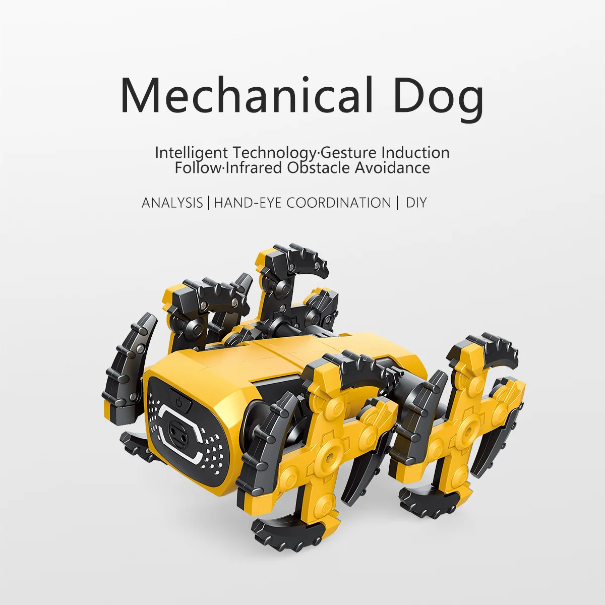 For Hot Selling STEM intelligent assembling machine dog Robot Toy for Kids Remote Control Robot Dog