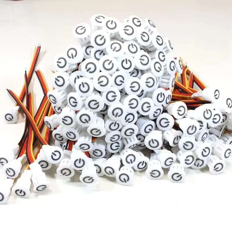 مفتاح خافت يعمل باللمس (10/13/16 مم) DC3-24V مفتاح إضاءة لوحة التحكم باللمس مع سطوع قابل للتعديل لخزائن LED/أضواء الجدار