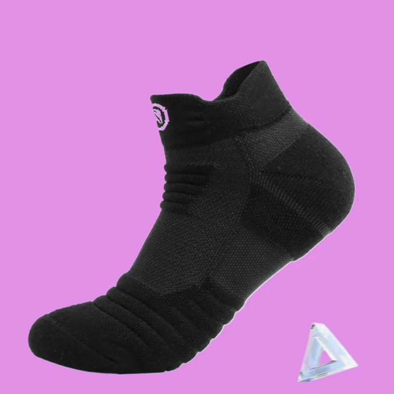 Chaussettes de basket-ball respirantes pour hommes, serviette épaissie, chaussettes de course professionnelles, chaussettes de sport de cyclisme, chaussettes de rinçage courtes, nouveau, astronomique, 3 paires