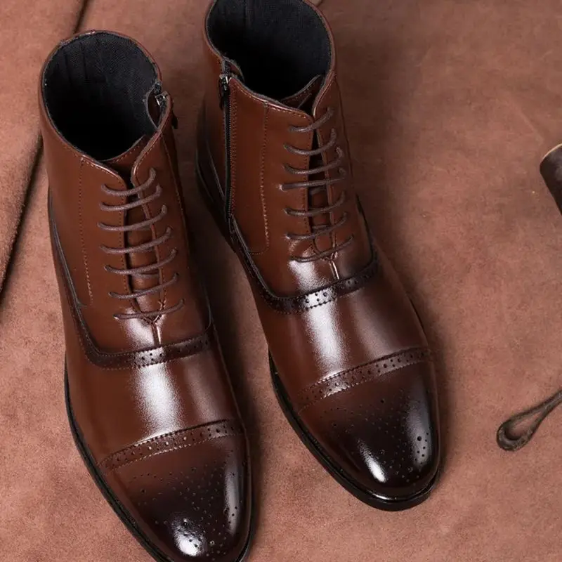 Chelsea Boots for Men Business Office Formal Dress Shoes Men Casual  High-top Ankle Boots Men Platform Boots - AliExpress 322