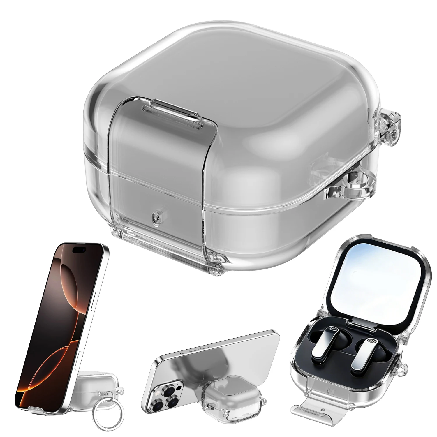 

New for Samsung Buds4/buds4Pro Wireless Earbuds cover for Samsung Buds 4/buds 4Pro Shockproof PC Shell Case Protective Sleeve