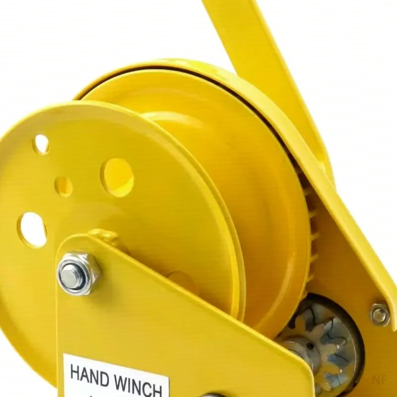 HY Marine Two-Way self-Locking Gear Winch Handle Crank Towing Winch for ATV Boat Hand Winch, 1200lbs Heavy Duty Manual Crank Win