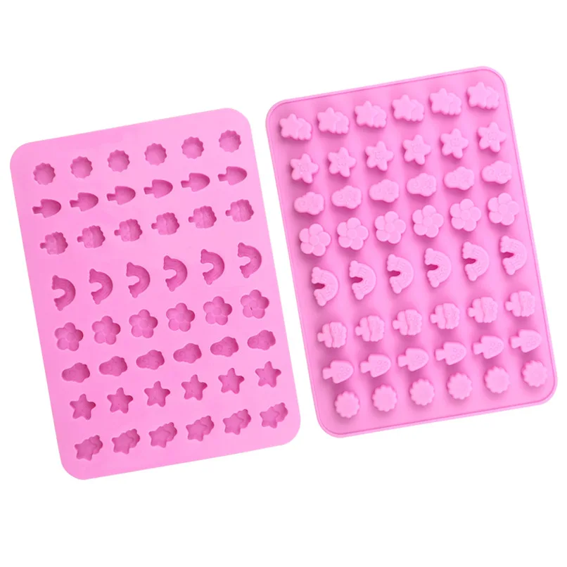 48-even Natural Object Soft Candy Silicone Mold Small Jelly Chocolate Sealing Wax Vertical Mould