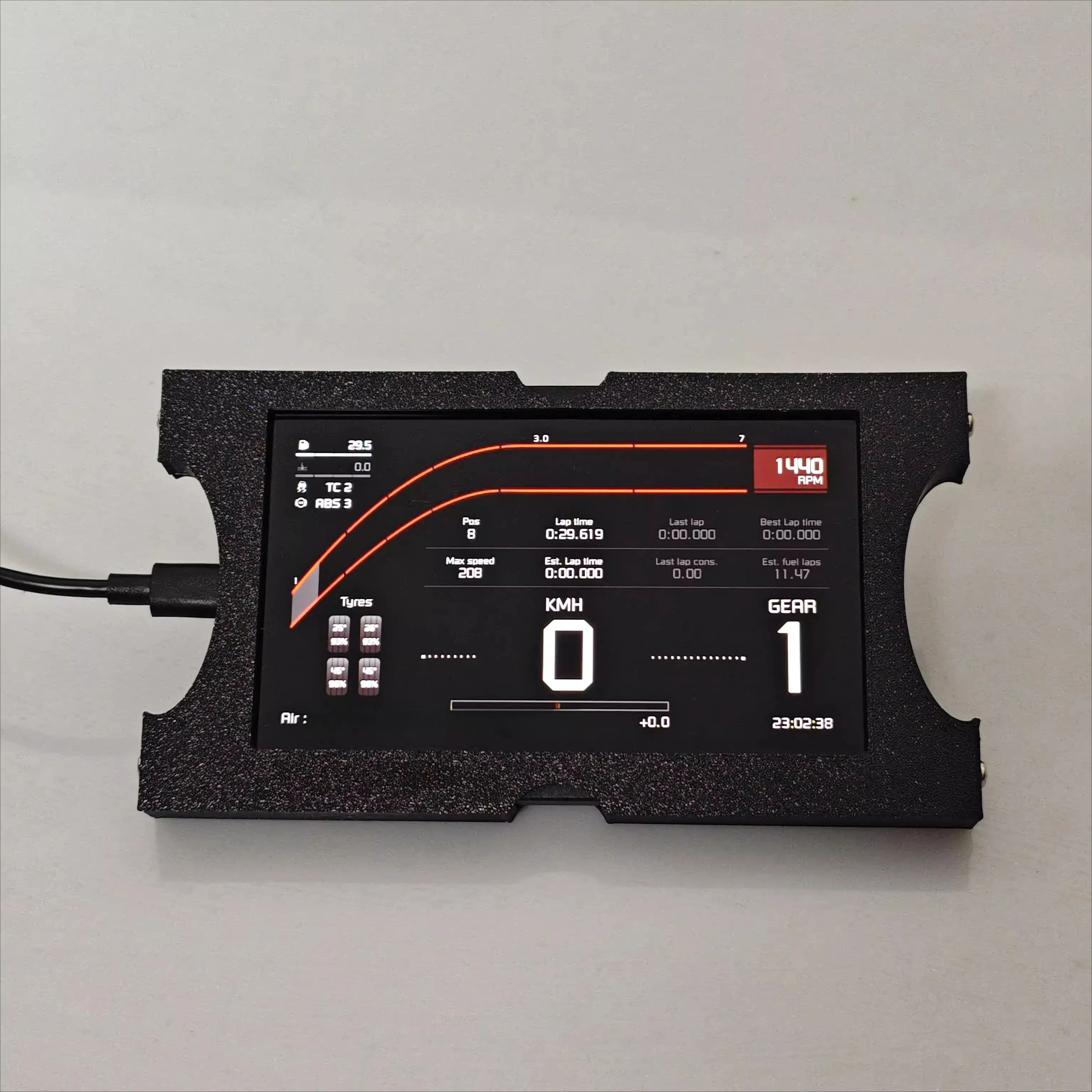 

Racing Simulator Instrument Racing Simulator Tachometer Speed Display