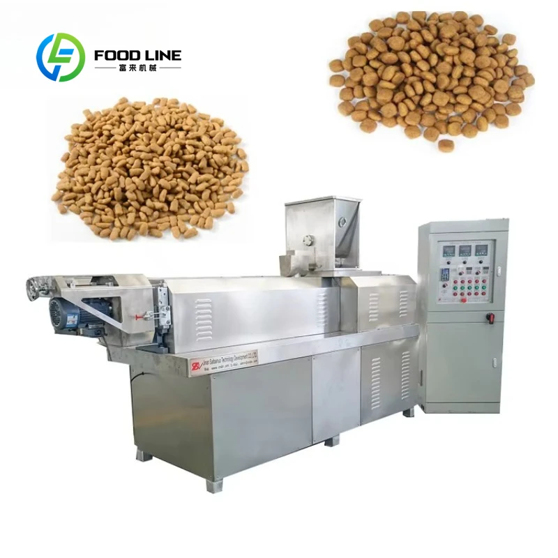 Dog Cat Food Extruder Customized Leading Factory Dry Extruded Pet Food Production Line Processing Machine