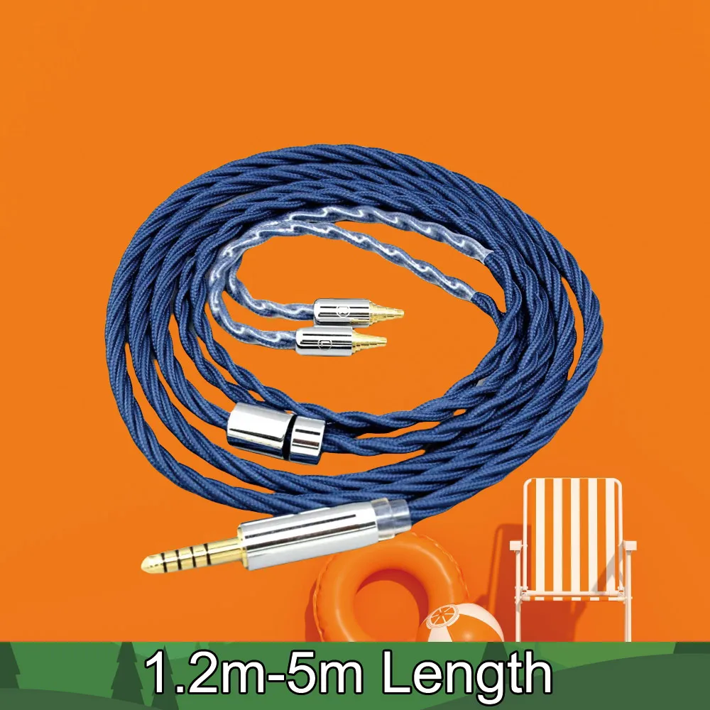 

Graphene Alloy Full Sleeved Earphone Cable For Sennheiser IE40 Pro IE40pro 4 core 99% Pure Silver OCC 8617
