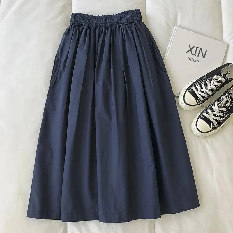 Summer new style temperament shows thin all match skirt a line skirt umbrella skirt pleated skirt high waist half skirt