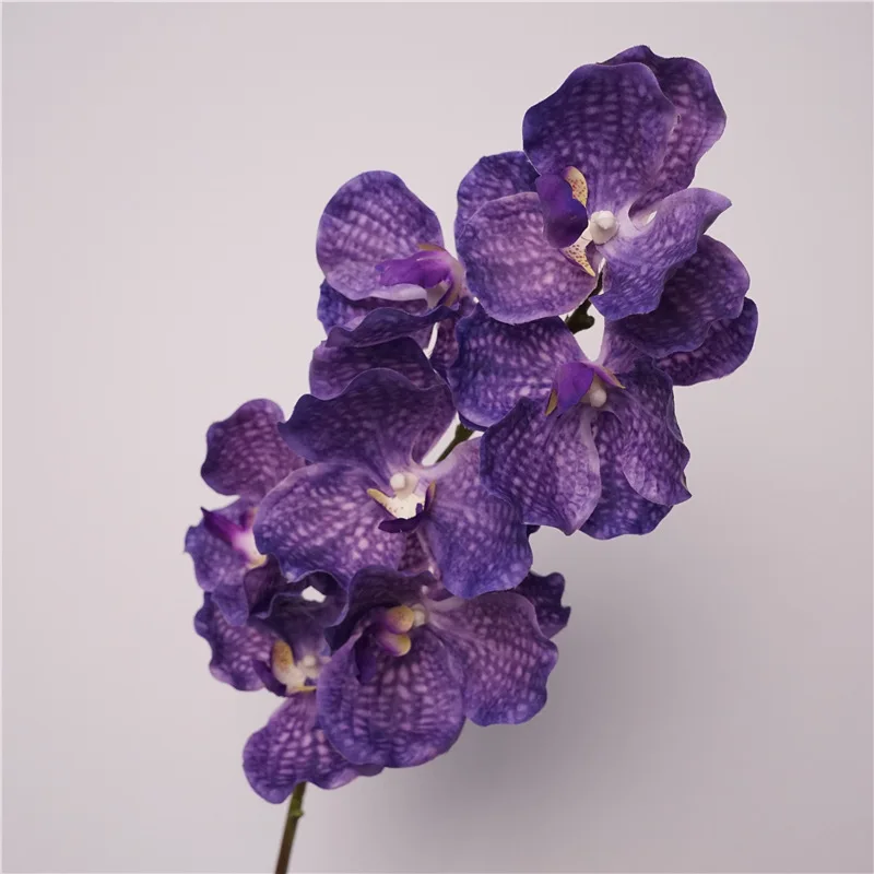 

4Pcs Artificial Flower 7Heads Vanda Orchid Real Touch Orchids for Wedding Home Decoration Party Flower Arrangement Phalaenopsis