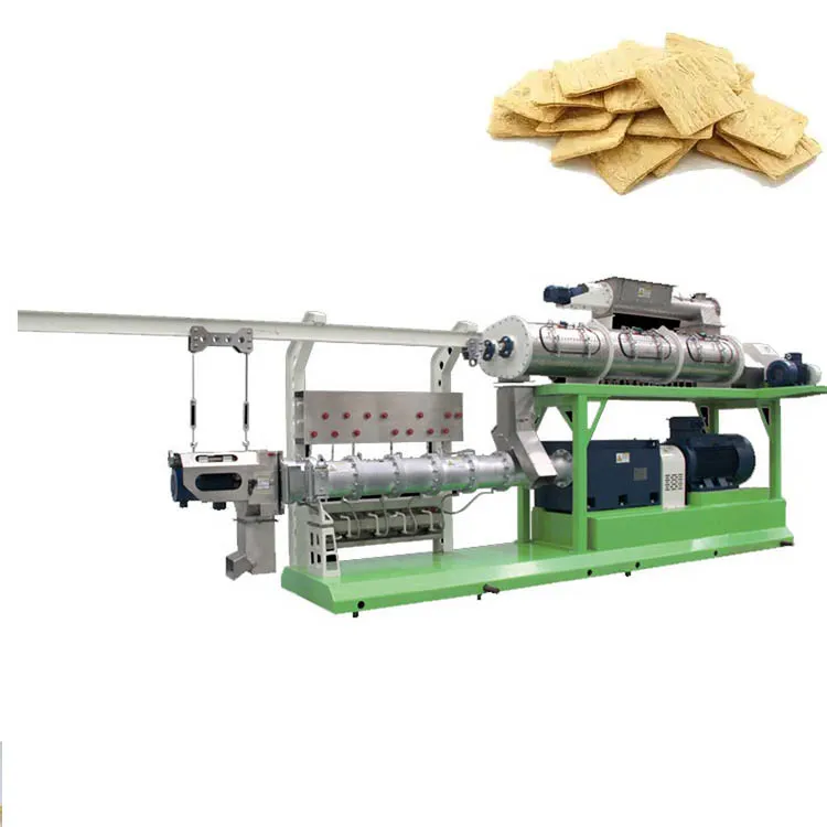 High Quality Tvp Extruded Soya Protein Making Machine Twin Screw Extruder for Soya Protein Textured