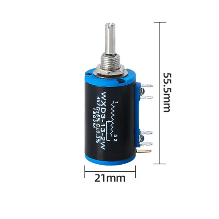 WXD3-13-2W-10K 권선 멀티 턴 전위차계 로터리 스위치, 100, 200, 220, 470/680 ohm, 1K, 2.2K, 4.7K, 5.6K, 6.8K, 47K, 68K, 100K