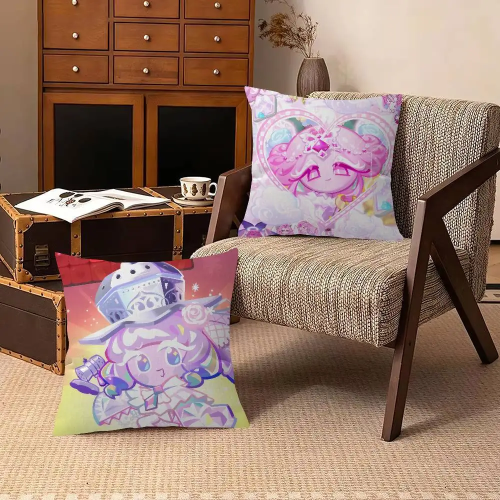 Cute E-Eternal Sugar C-Cookie  Trendy-style decorative throw pillow cover insert not included fauxembroidery design