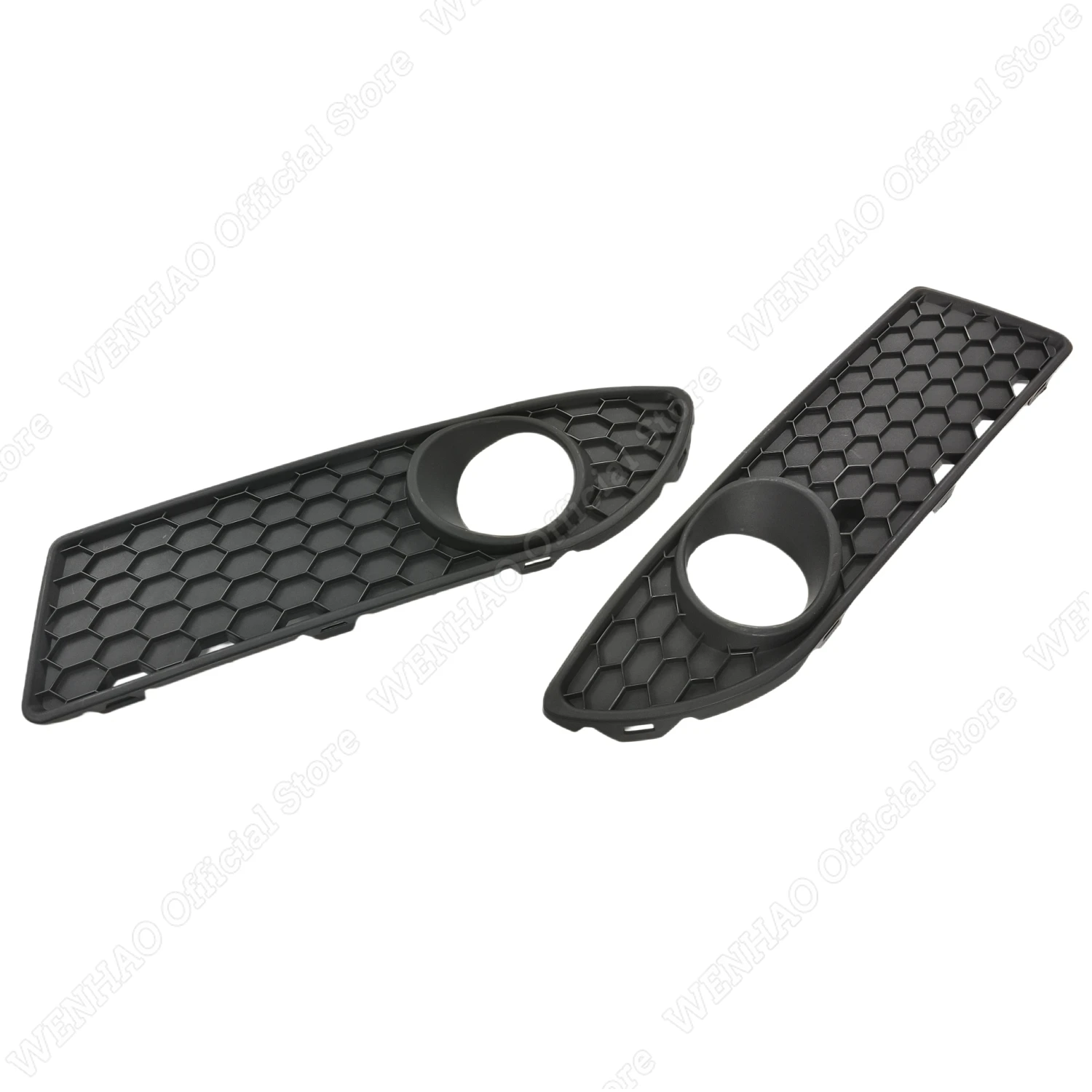 3-teiliger Nebelscheinwerfer-Abdeckungs-Set für VW POLO MK4 9N3 2006-2009 GTI, Mattschwarze Wabengrills, Tuning-Karosserie-Kit – Detail 5