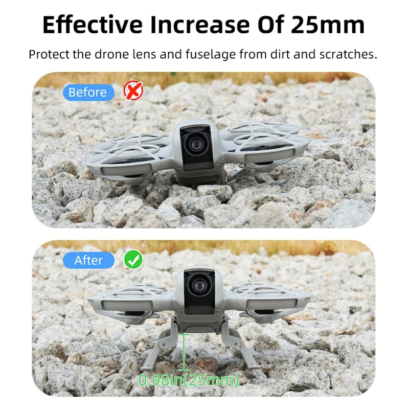 B03B-For DJI NEO Landing Gear Extension Kit Height Increase & Protective Bracket For Enhanced Stability And Safety