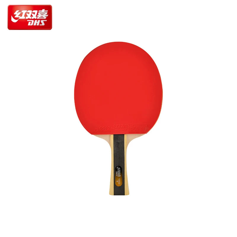 

DHS ракетка для настольного тенниса, ракетка для пинг-понга, прыщи с резиновым лезвием, весло для летучей мыши для начинающих, развлекательная ракетка, спортивное оборудование