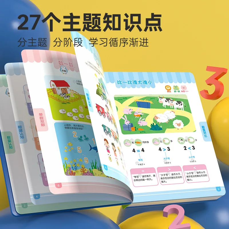 0-8Y Early Education Interactive Sound Book, Baby Finger Point Reading Talking Learning Book, Children Enlightenment Educational