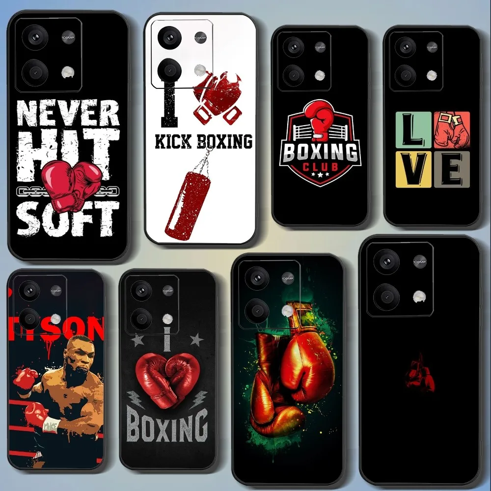 

I Love Kick Boxing Phone Case For Xiaomi 11 Redmi Note 11 5G 8T 9A 9 10T Note8Pro Note9 12SUltra Black Case