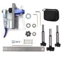 35mm Hinge Boring Jig Woodworking Hole Drilling Guide Locator with with Dust Collection Cover Door Cabinets Hole Opener Template