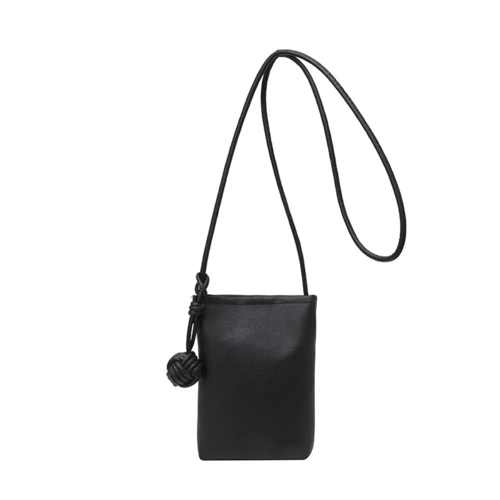 

PU Leather Mobile Phone Crossbody Bag Candy Color Simple Leather Trend Shoulder Bag Small Purses Soft Mini Summer Shoulder Bags