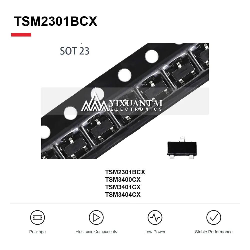 TSM2301BCX TSM3400CX TSM3401CX TSM3404CX MOSFET Transistors SOT-23 50PCS