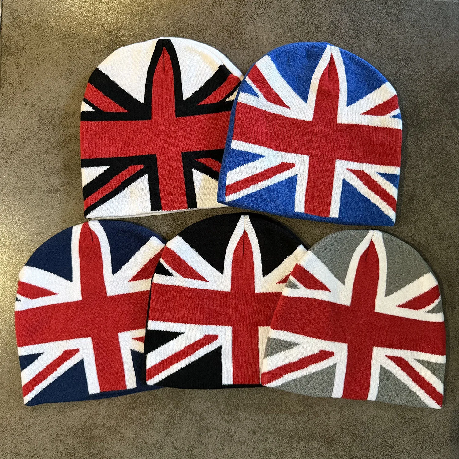 Autumn and Winter New Style Jacquard British Flag Knitted Hat Men's and Women's Warm Cold Hat Hoodie