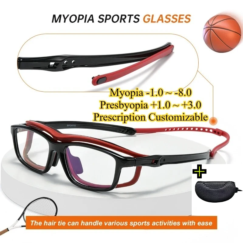 

Boxed Ultra-light Sports Glasses Frame Anti-collision Basketball Men's Uutdoor Cycling Optical Customizable Prescription Glasses