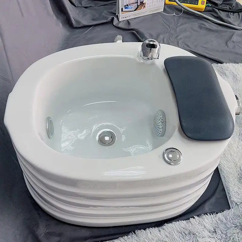 تصفح حمام القدم تدليك كهربائي أضواء ملونة العلاج بالضوء مسمار الفن باديكير حمام القدم الاكريليك