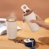 450ml 316 Stainless Steel Coffee Mug Smart Display Temperature Vacuum Flask Insulated Thermal Cup Coffee Portable Coffee Mug