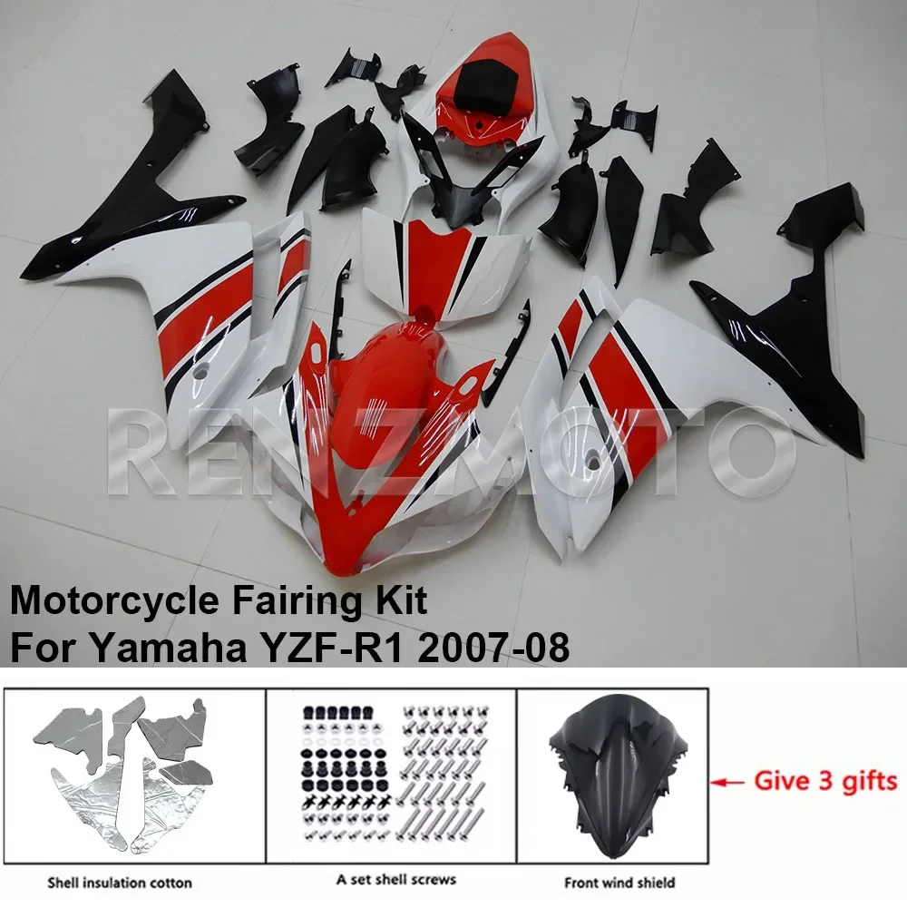 

Комплект обтекателя мотоцикла, пластиковый комплект для YAMAHA YZF-R1 YZF R1 2007-2008, аксессуары, литьевой кузов Y1007-110a