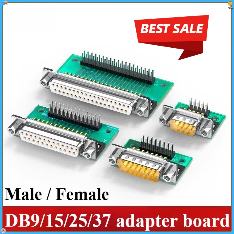 DB9-Pin 232 Adapter Board DB15 DB25-Pin DB37 to DuPont 2.54 Terminal Block Circuit Board Adapter Terminal Block Wholesale