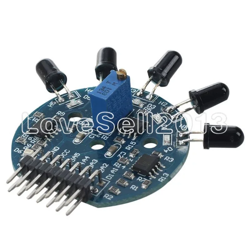 5 Way Flame Sensor Module Digital Analog Signal Dual Output Fire Detection Sensor Module for Arduino