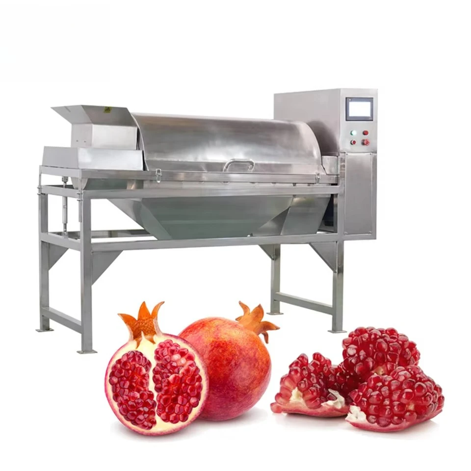Máquina peladora y jugo de Granada comercial, industria, línea de procesamiento de jugo de Granada, Extractor de maracuyá y melena