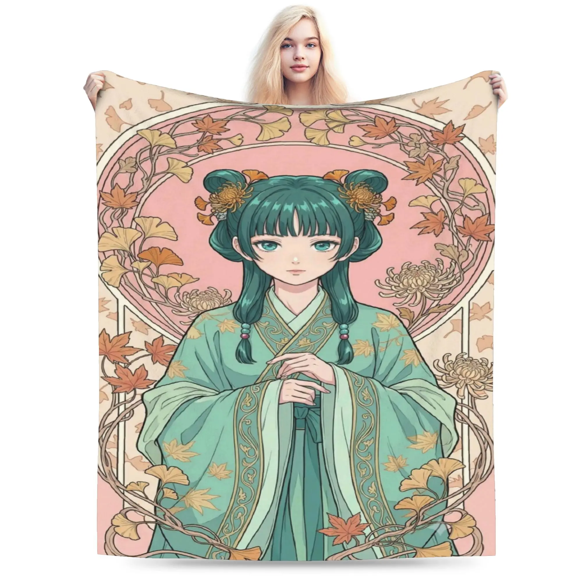 The Apothecary D-Diaries Maomao Blanket Quality Warm Soft  Bedding Throws Winter Travel Living Room Novelty Bedspread