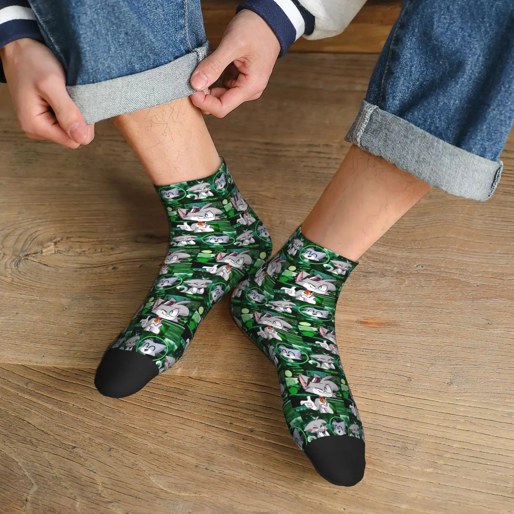

All Seasons Cartoon Popular Funny Acenix Socks Harajuku Super Soft Crew Socks Fashion Stockings for Men Women Gifts