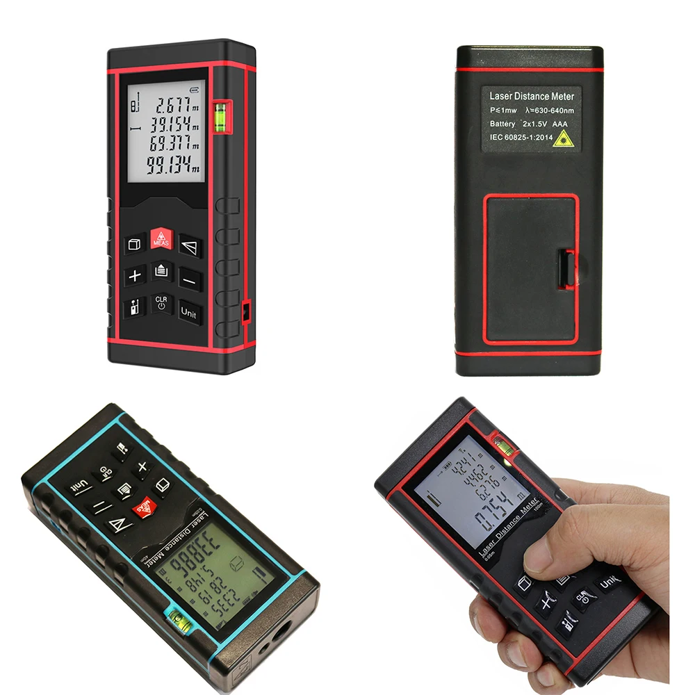 Ferramenta de medição digital 80M Medidor de distância Telêmetro laser