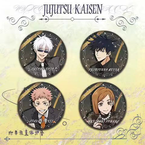Satoru Gojo Fushiguro Megumi Itadori Yuji Brooch Clothing BagLapel Pin Souvenir Soft Button Decorative Hat Badge Girl Collection