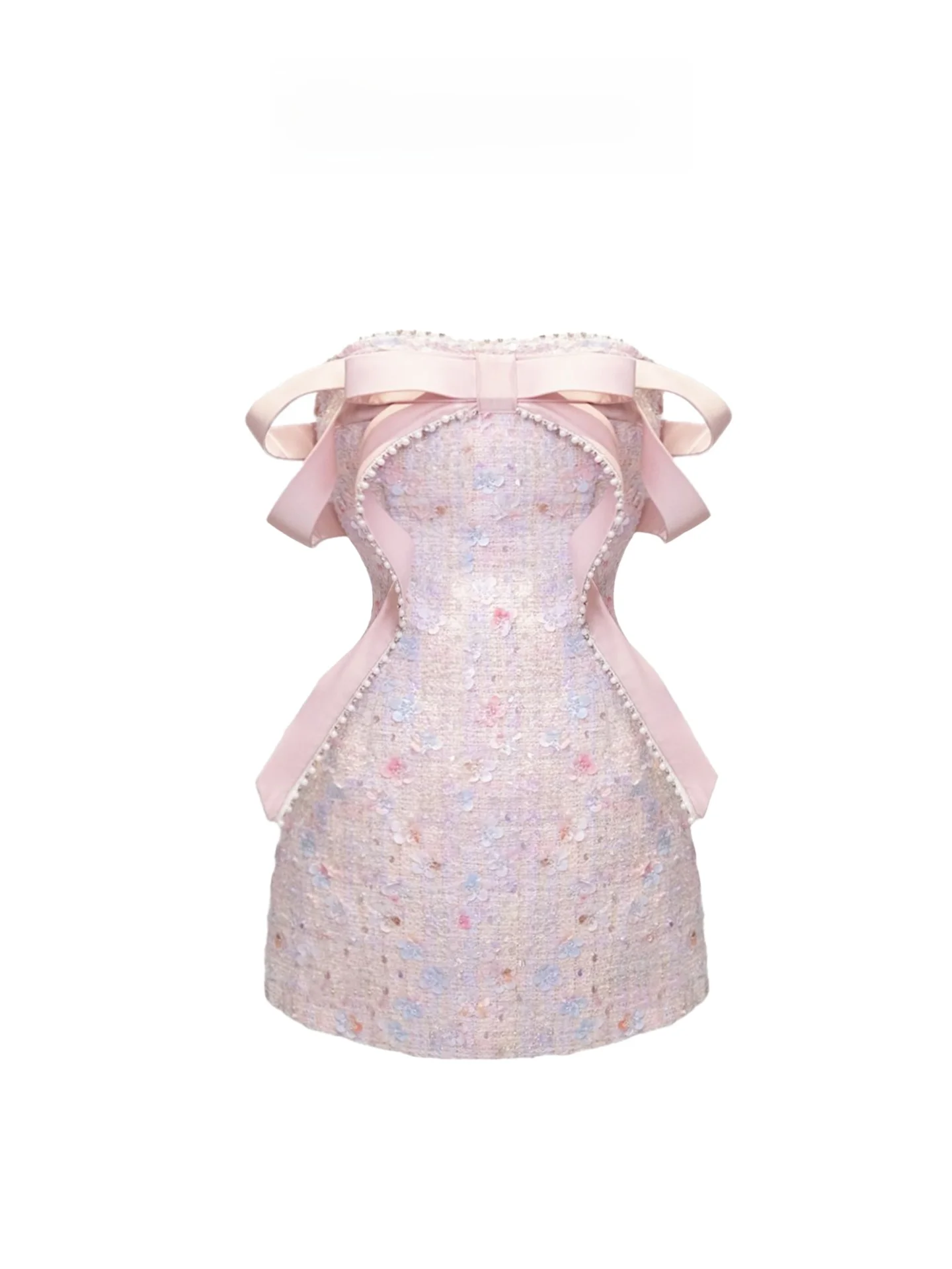 

Sweet HEZA Sequin Dr Women's A-Line Dr Knot Waist-Cinching Birthday Girl's Dr Polyester Fiber No Sve