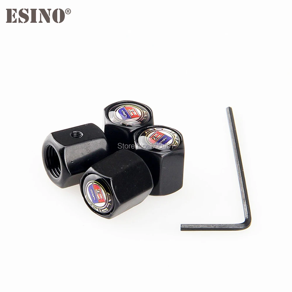 4 x Car Styling Anti-theft Stainless Wheel Tire Valve Stems Caps Car Wheel Tire Stem Air Valve Caps For Alpina B7 B6 D4 D5