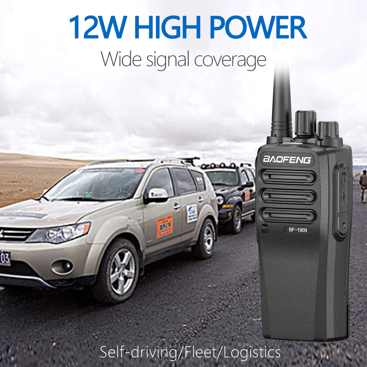 BF-1909 High Power Walkie Talkie | Long Range Two-Way Radio | Type-C Charging | TransmitterUpgradeforBF-888S / UV-5R / UV-82