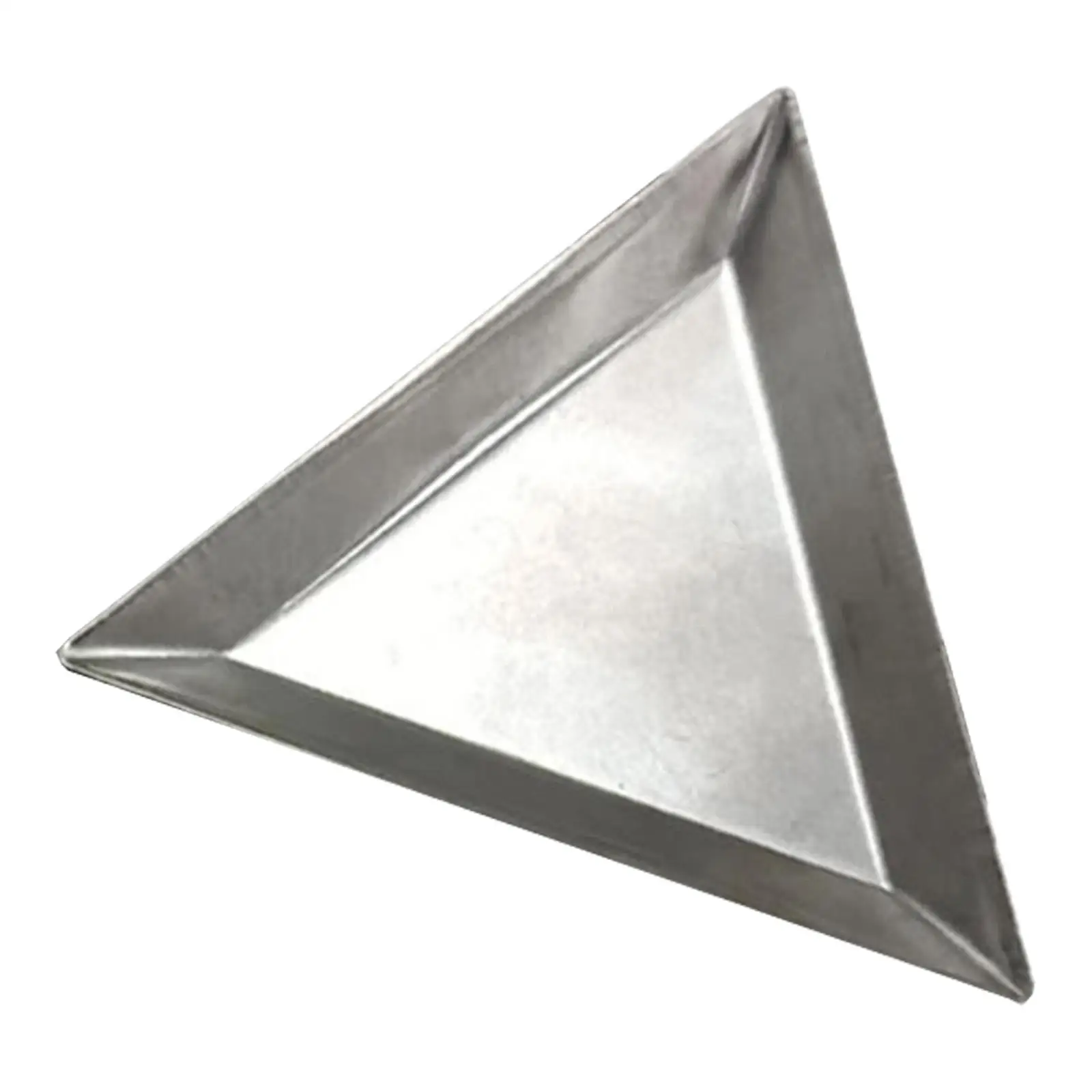 Portable Triangle Bead Sorting Tray Stainless Steel Jewelry Making Tray Beading Tools for Beads for Jewelry and Craft Rooms