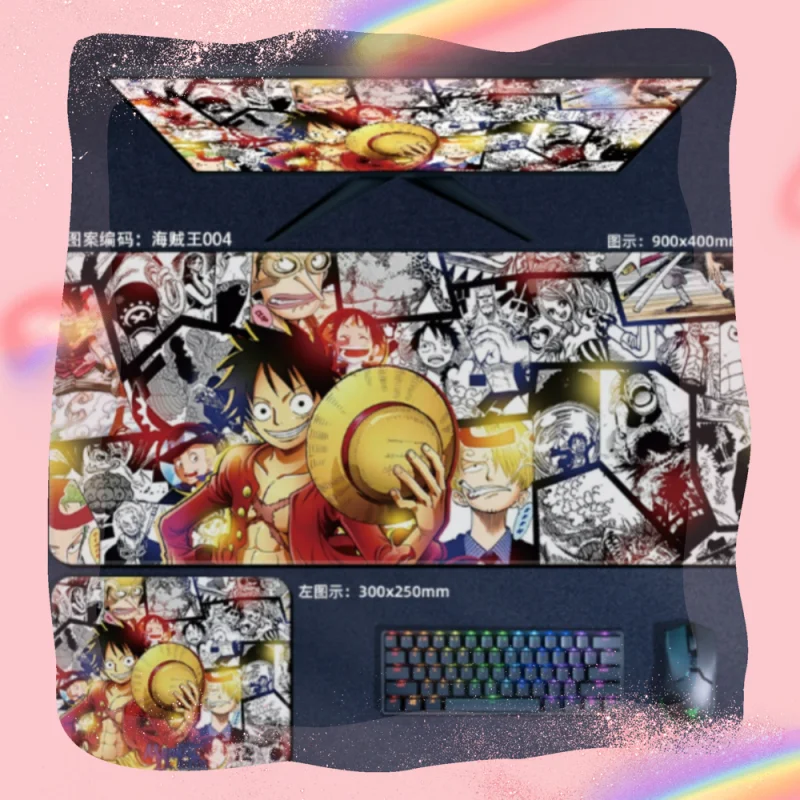 متوفر قطعة واحدة لوحة ماوس على شكل شخصية أنيمي كبيرة لوحة ماوس ألعاب كمبيوتر محمول ملحقات الكمبيوتر ديكور مكتبي هدايا زينة