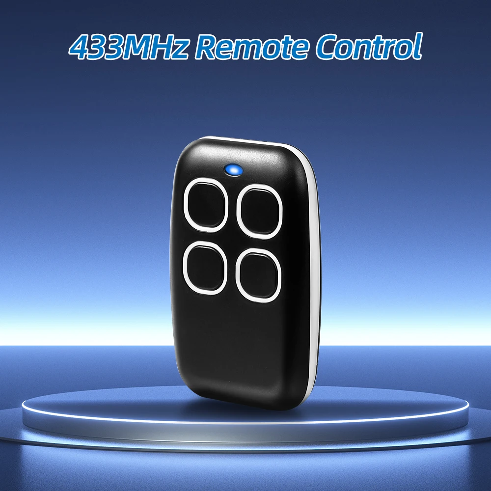 

433MHZ Remote Control RF Duplicator 4 Channel Fixed Rolling Code Grabber Clone Gate Key Fob Command Hand Transmitter