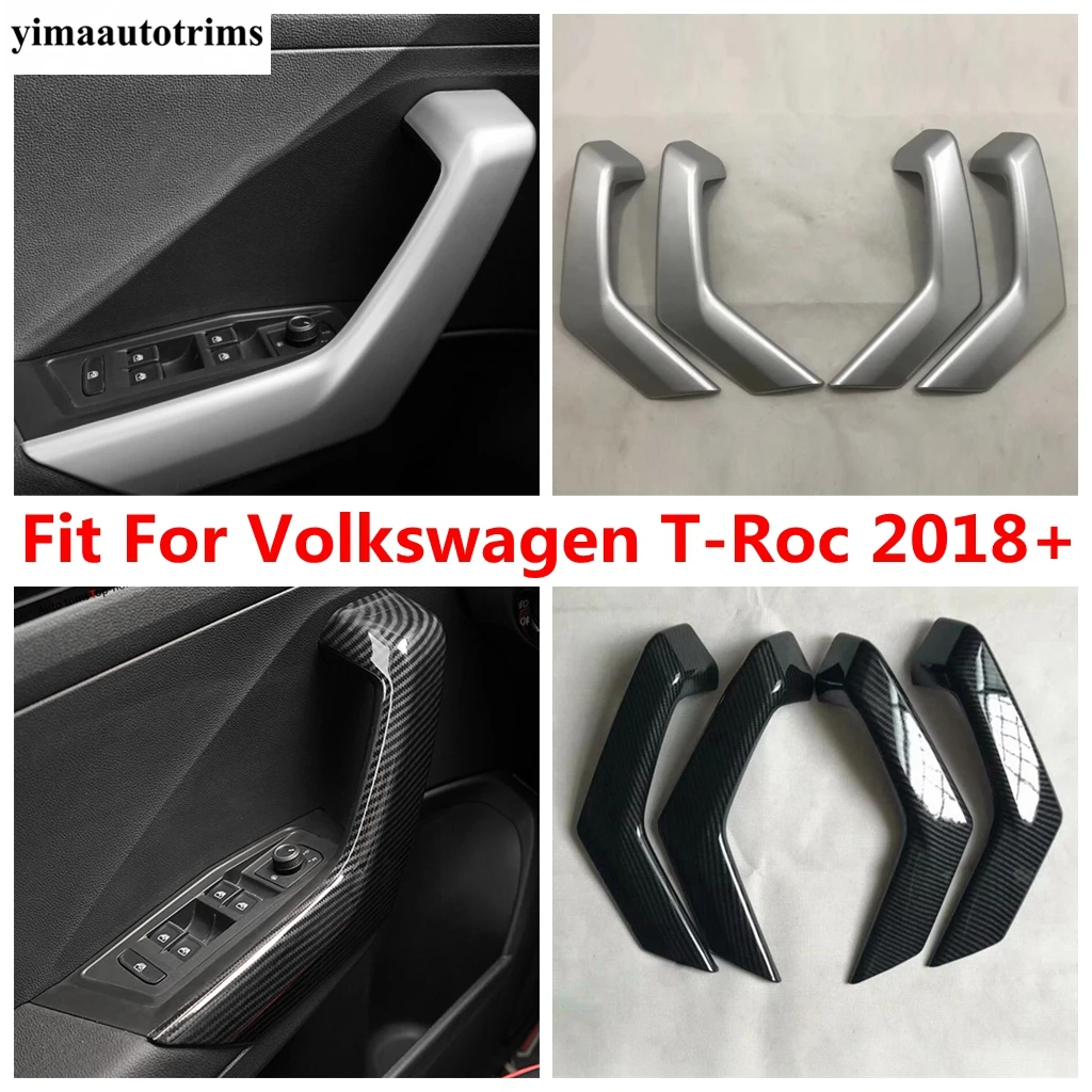 

Car Inner Door Armrest Handle Strip Cover Trim Matte / Carbon Fiber Interior Accessories For Volkswagen T-Roc T Roc 2018 - 2022