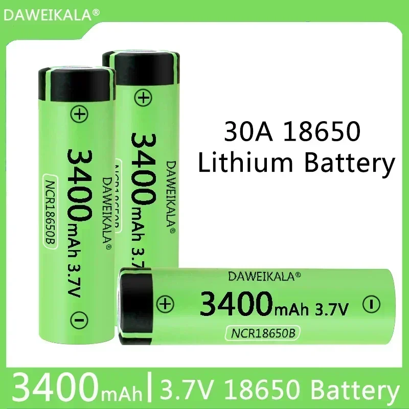 NCR18650B de iones de litio, Original,3.7V 3400 mAh,descarga Envío Gratis, novedad de