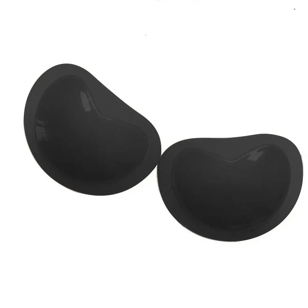 2 Pair Women Bikini Push Up Sponge Bra Pad Breathable Chest Pad (Black)