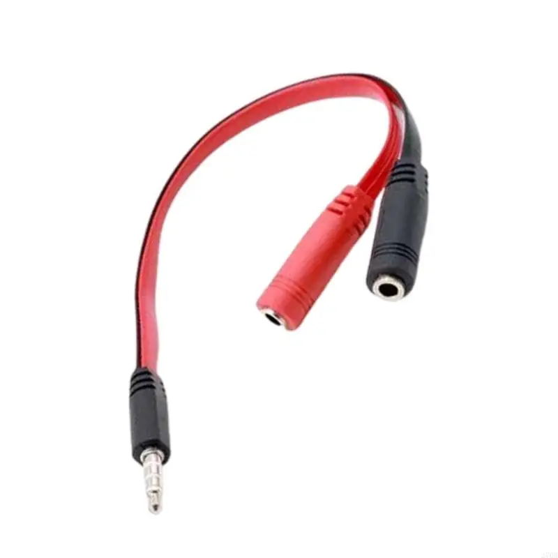 270b 3,5 mm Headsets Mic Adapter Cord 20 Câble plat améliore l'expérience auditive sur plusieurs appareils