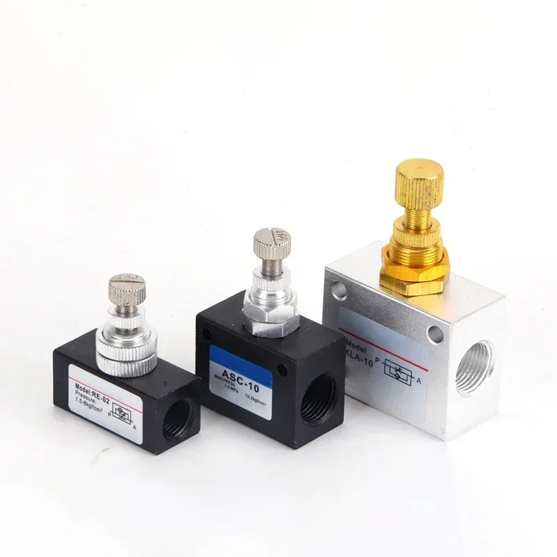 ASC/KLA-06/08/10/15/25/32 RE-02/03/04 Pneumatic Speed Regulating Valve One-way throttle valve flow control valve Pneumatic Parts