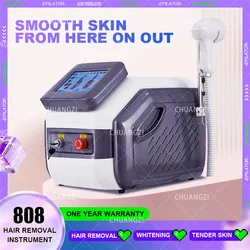 2024 Portable 808 755 Alexandrite Hair Removal Machine Professional Diode Ice Titanium Laser Body Device 3 waves IPL Permanent