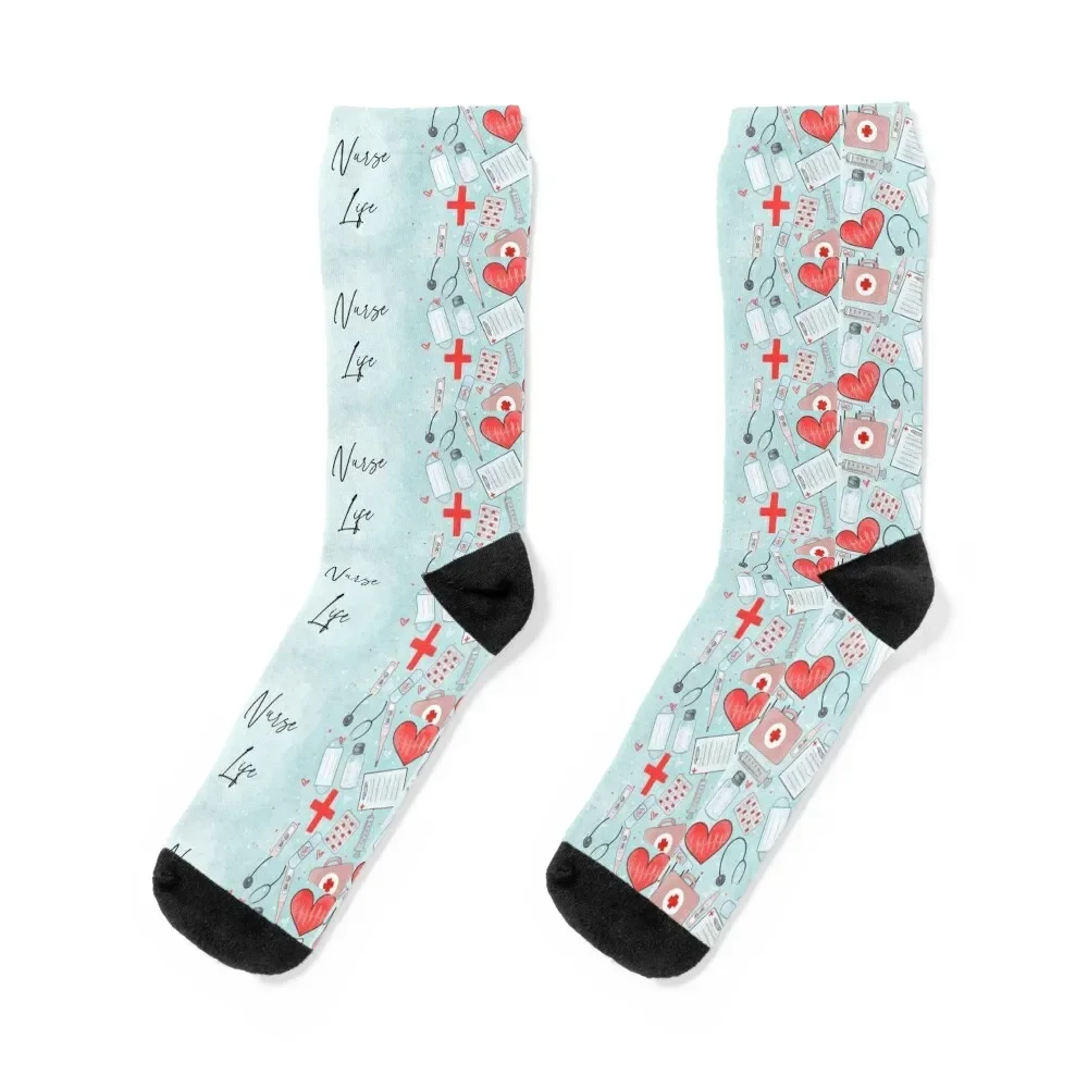 Nurse life Socks designer brand valentine gift ideas gifts kawaii Boy Socks Women's