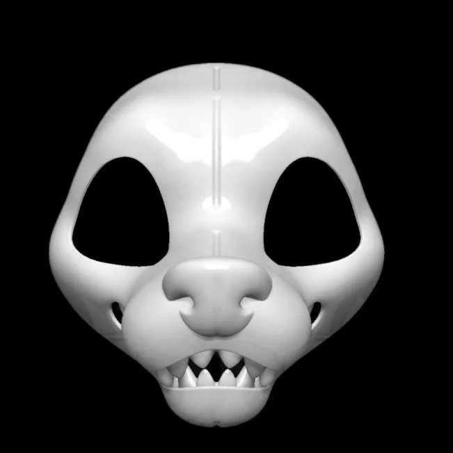 Fursuit American Style Head Base Realistic Conventional Canidae Beast Skull PETG Material Furry Head DIY Cosplay Anime Accessori